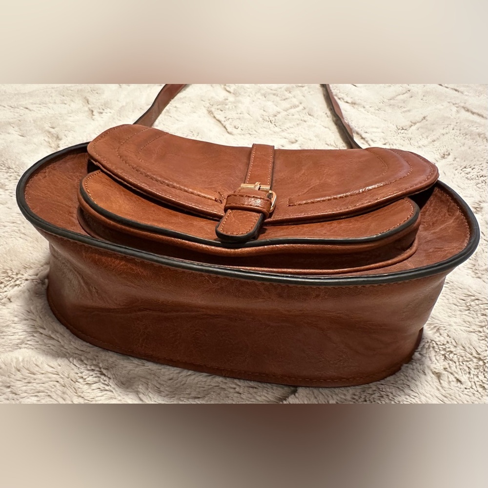 Afkomst Vegan Faux Leather Crossbody Bag Purse - Picture 8 of 16